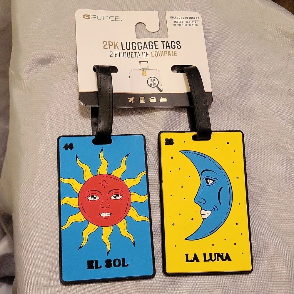 Luggage tag 2pk El Sol & La Luna
